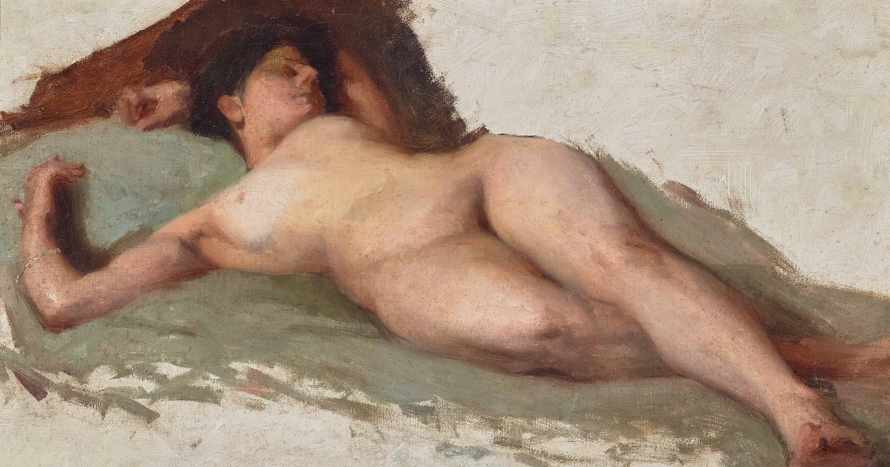 Reclining Nude, by Josephine Muntz-Adams